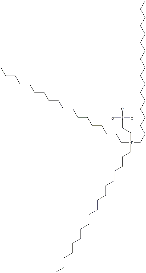N,N-Dioctadecyl-N-(2-sulfonatoethyl)-1-octadecanaminium Struktur