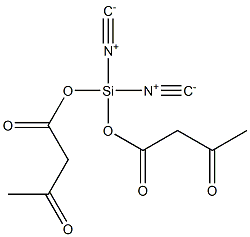 Diisocyanobis(acetoacetyloxy)silane Struktur