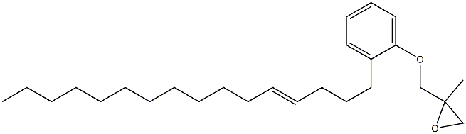 2-(4-Hexadecenyl)phenyl 2-methylglycidyl ether Struktur