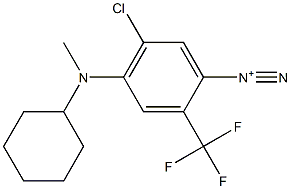 5-Chloro-4-(cyclohexylmethylamino)-2-(trifluoromethyl)benzenediazonium Struktur