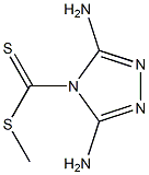 3,5-Diamino-4H-1,2,4-triazole-4-dithiocarboxylic acid methyl ester Struktur