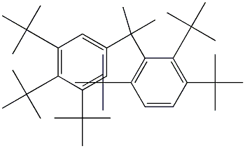 2-(2,3,6-Tri-tert-butylphenyl)-2-(3,4,5-tri-tert-butylphenyl)propane Struktur