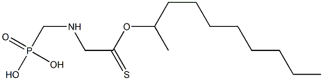 [(Phosphonomethyl)amino]thioacetic acid S-decyl ester Struktur