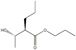 (2R,3S)-3-Hydroxy-2-propylbutyric acid propyl ester Struktur