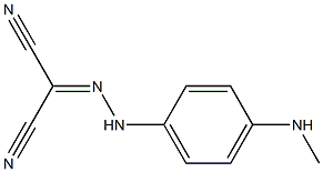 2-[2-[4-(Methylamino)phenyl]hydrazono]malononitrile Struktur