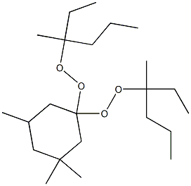 3,3,5-Trimethyl-1,1-bis(1-ethyl-1-methylbutylperoxy)cyclohexane Struktur