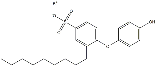 4'-Hydroxy-2-nonyl[oxybisbenzene]-4-sulfonic acid potassium salt Struktur