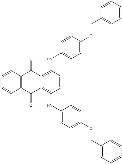 1,4-Bis(4-benzyloxyanilino)anthraquinone Struktur