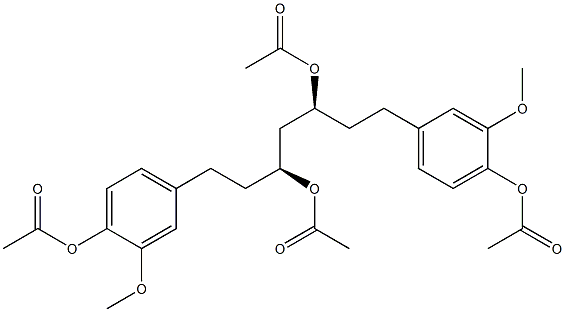 (3S,5S)-1,7-Bis(3-methoxy-4-acetoxyphenyl)heptane-3,5-diol 3,5-diacetate Struktur