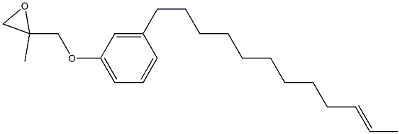 3-(10-Dodecenyl)phenyl 2-methylglycidyl ether Struktur