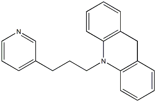 10-[3-(3-Pyridyl)propyl]-9,10-dihydroacridine Struktur