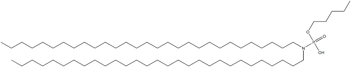 N,N-Dinonacosylamidophosphoric acid hydrogen pentyl ester Struktur