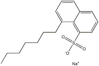 8-Heptyl-1-naphthalenesulfonic acid sodium salt Struktur