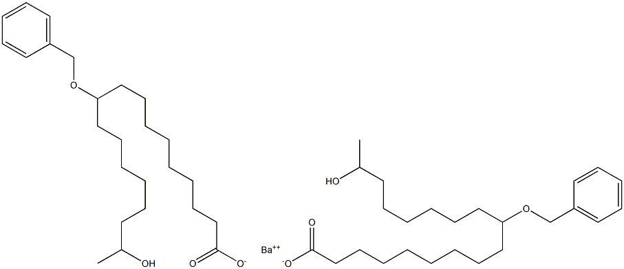 Bis(10-benzyloxy-17-hydroxystearic acid)barium salt Struktur