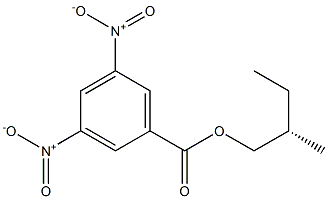 (+)-3,5-Dinitrobenzoic acid (S)-2-methylbutyl ester Struktur