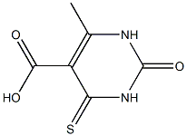 1,2,3,4-Tetrahydro-6-methyl-2-oxo-4-thioxopyrimidine-5-carboxylic acid Struktur