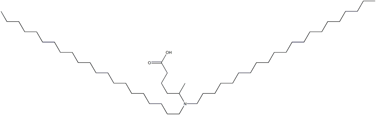 5-(Dihenicosylamino)hexanoic acid Struktur