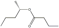 (+)-Butyric acid (S)-1-methylbutyl ester Struktur