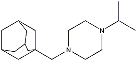 1-Isopropyl-4-(1-adamantylmethyl)piperazine Struktur