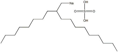 Sulfuric acid 2-octylundecyl=sodium salt Struktur