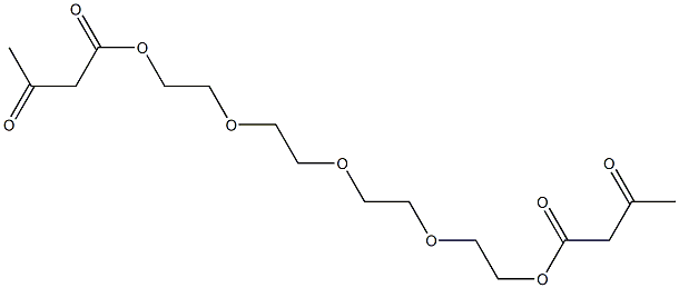 Bisacetoacetic acid [oxybis(ethyleneoxyethylene)] ester Struktur