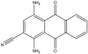 1,4-Diamino-9,10-dihydro-9,10-dioxoanthracene-2-carbonitrile Struktur