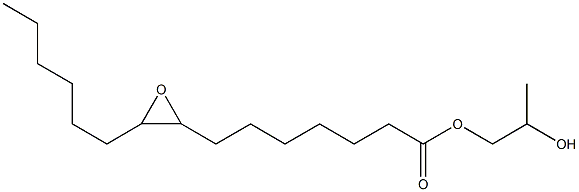 8,9-Epoxypentadecanoic acid 2-hydroxypropyl ester Struktur