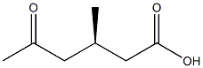 [R,(-)]-3-Methyl-5-oxohexanoic acid Struktur