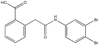 2-[2-[3,4-Dibromoanilino]-2-oxoethyl]benzoic acid Struktur