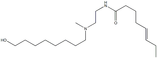 N-[2-[N-(8-Hydroxyoctyl)-N-methylamino]ethyl]-5-octenamide Struktur