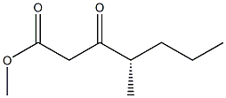 [S,(+)]-4-Methyl-3-oxoheptanoic acid methyl ester Struktur