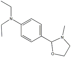 2-[p-(Diethylamino)phenyl]-3-methyloxazolidine Struktur