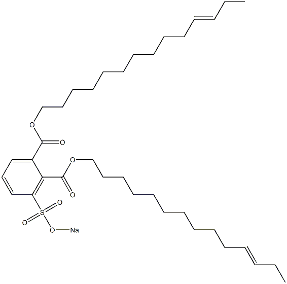 3-(Sodiosulfo)phthalic acid di(11-tetradecenyl) ester Struktur