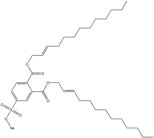 4-(Sodiosulfo)phthalic acid di(2-tridecenyl) ester Struktur