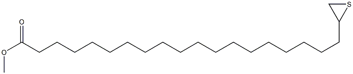 20,21-Epithiohenicosanoic acid methyl ester Struktur