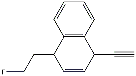 1-Ethynyl-4-(2-fluoroethyl)-1,4-dihydronaphthalene Struktur