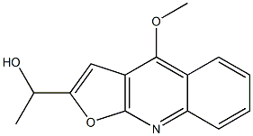 2-(1-Hydroxyethyl)-4-methoxyfuro[2,3-b]quinoline Struktur