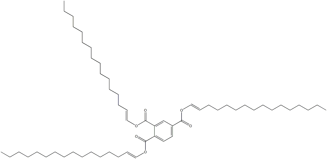 1,2,4-Benzenetricarboxylic acid tri(1-hexadecenyl) ester Struktur