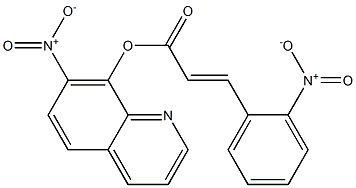 3-(2-Nitrophenyl)propenoic acid 7-nitro-8-quinolyl ester Struktur