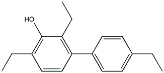 2,6-Diethyl-3-(4-ethylphenyl)phenol Struktur