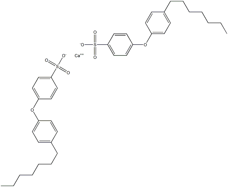 Bis[4-(4-heptylphenoxy)benzenesulfonic acid]calcium salt Struktur