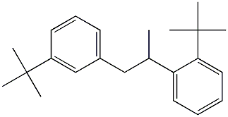 2-(2-tert-Butylphenyl)-1-(3-tert-butylphenyl)propane Struktur