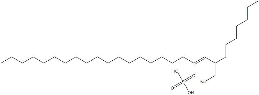 Sulfuric acid 2-heptyl-3-docosenyl=sodium ester salt Struktur