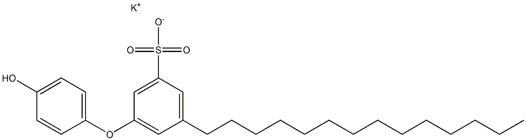 4'-Hydroxy-5-tetradecyl[oxybisbenzene]-3-sulfonic acid potassium salt Struktur