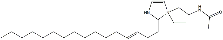 1-[2-(Acetylamino)ethyl]-1-ethyl-2-(3-hexadecenyl)-4-imidazoline-1-ium Struktur