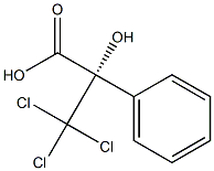 [S,(-)]-3,3,3-Trichloro-2-hydroxy-2-phenylpropionic acid Struktur