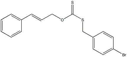 Dithiocarbonic acid O-cinnamyl S-(p-bromobenzyl) ester Struktur