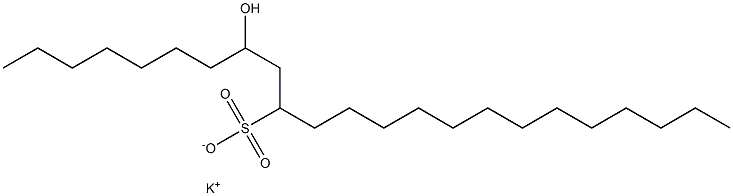 8-Hydroxytricosane-10-sulfonic acid potassium salt Struktur