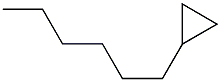 1-Hexylcyclopropane Struktur