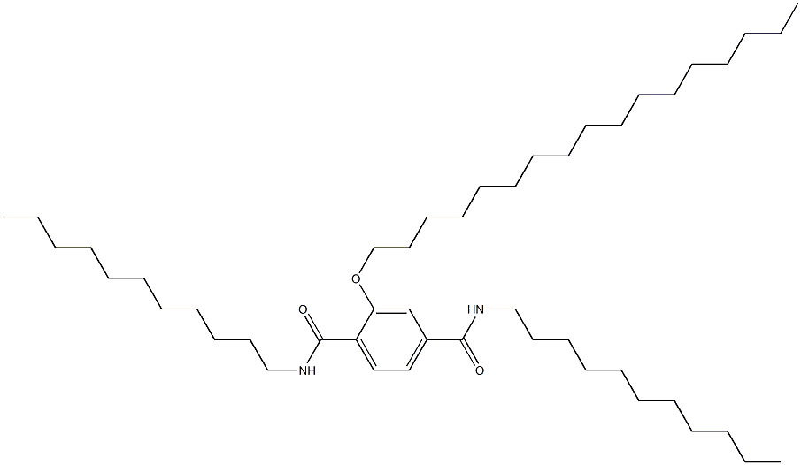 2-(Heptadecyloxy)-N,N'-diundecylterephthalamide Struktur